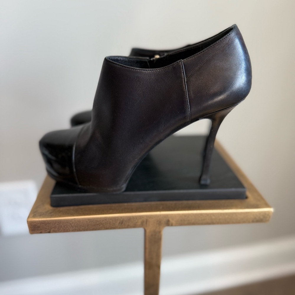 Yves Saint Laurent Tribute Platform Ankle Boots - Picture 8 of 15